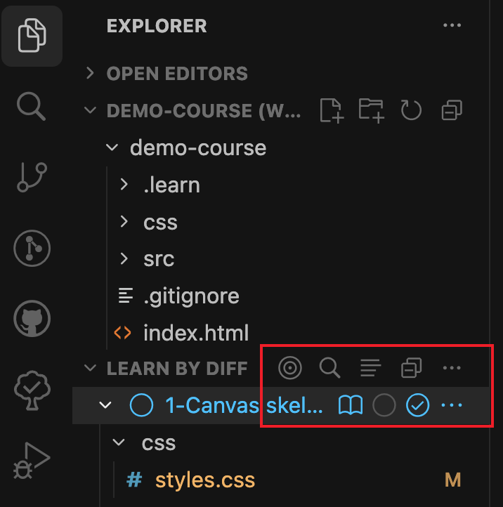 Switch and inspect chapters