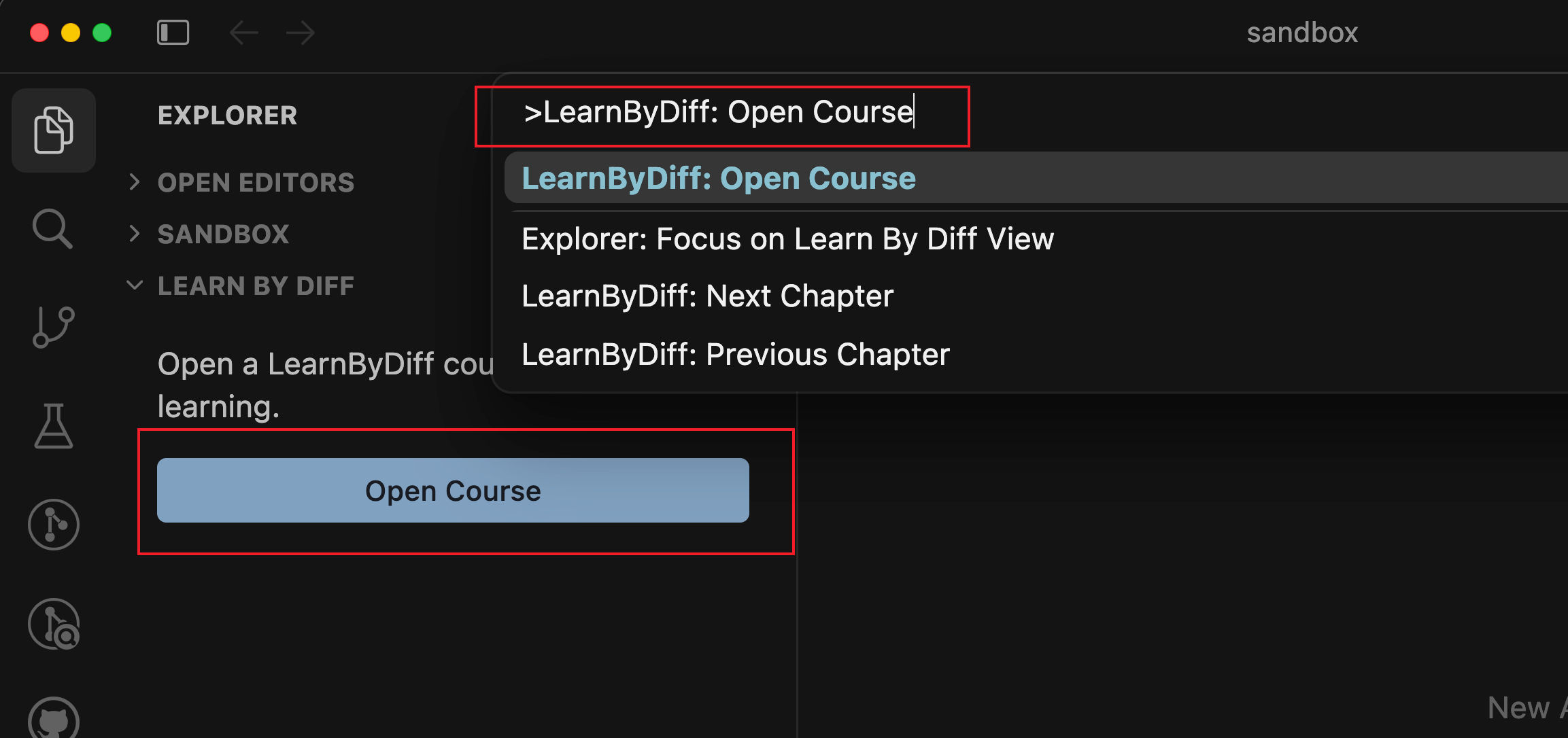 Open a course
